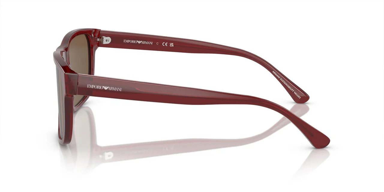 Gafas De Sol Emporio Armani EA4163 Café/Burdeo - Image 3