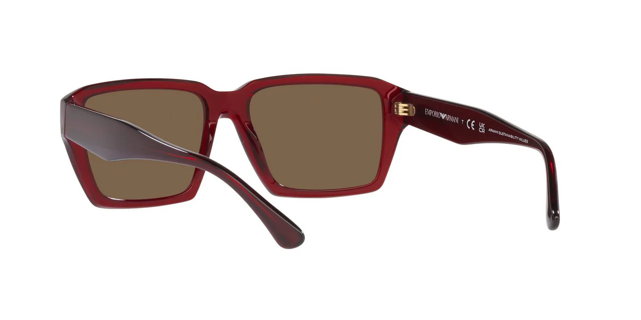 Gafas De Sol Emporio Armani EA4186 Café/Rojo - Image 4