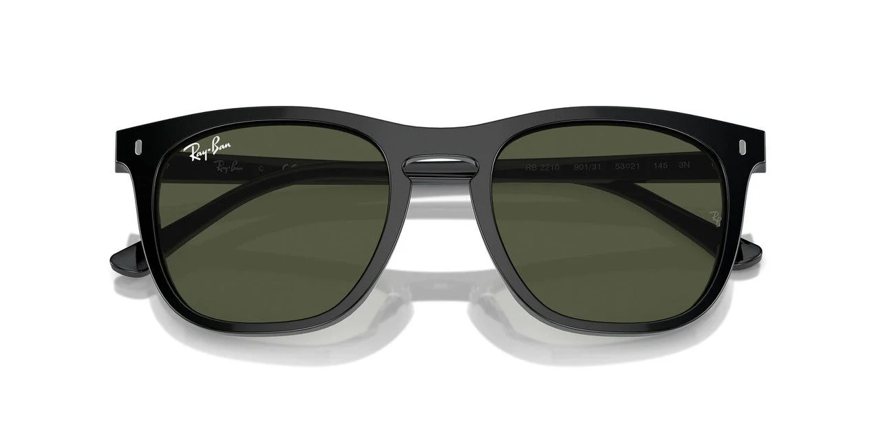 Gafas De Sol Ray-Ban RB2210 Verde/Negro - Image 3