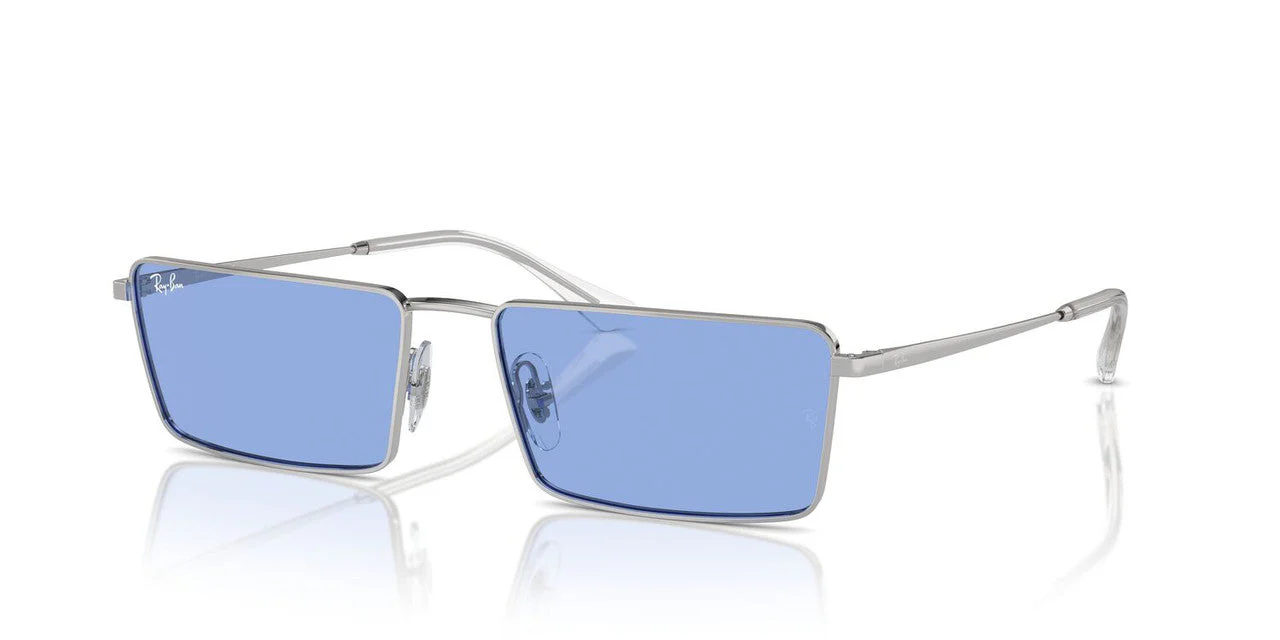 Gafas De Sol Ray-Ban RB3741 Azul/Plateado - Image 2