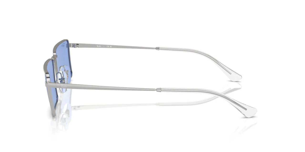 Gafas De Sol Ray-Ban RB3741 Azul/Plateado - Image 3