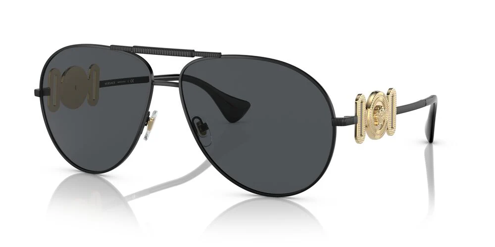 Gafas De Sol Versace VE2249 Gris/Negro - Image 2