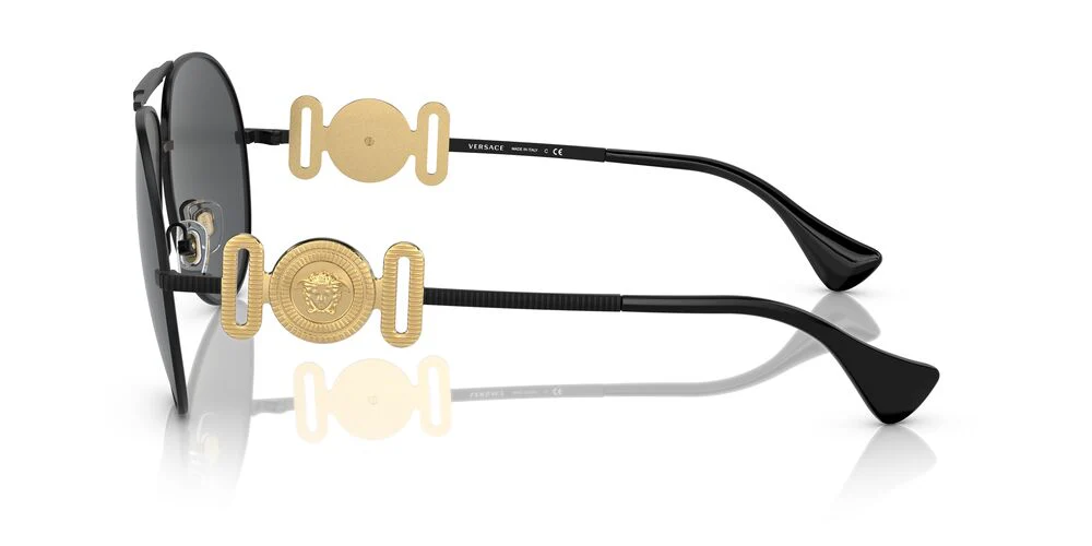 Gafas De Sol Versace VE2249 Gris/Negro - Image 3