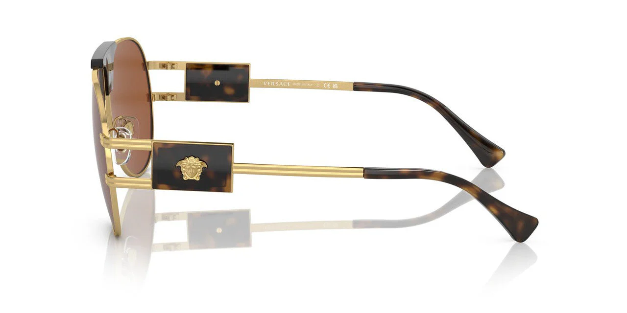 Gafas De Sol Versace VE2252 Café/Dorado - Image 3