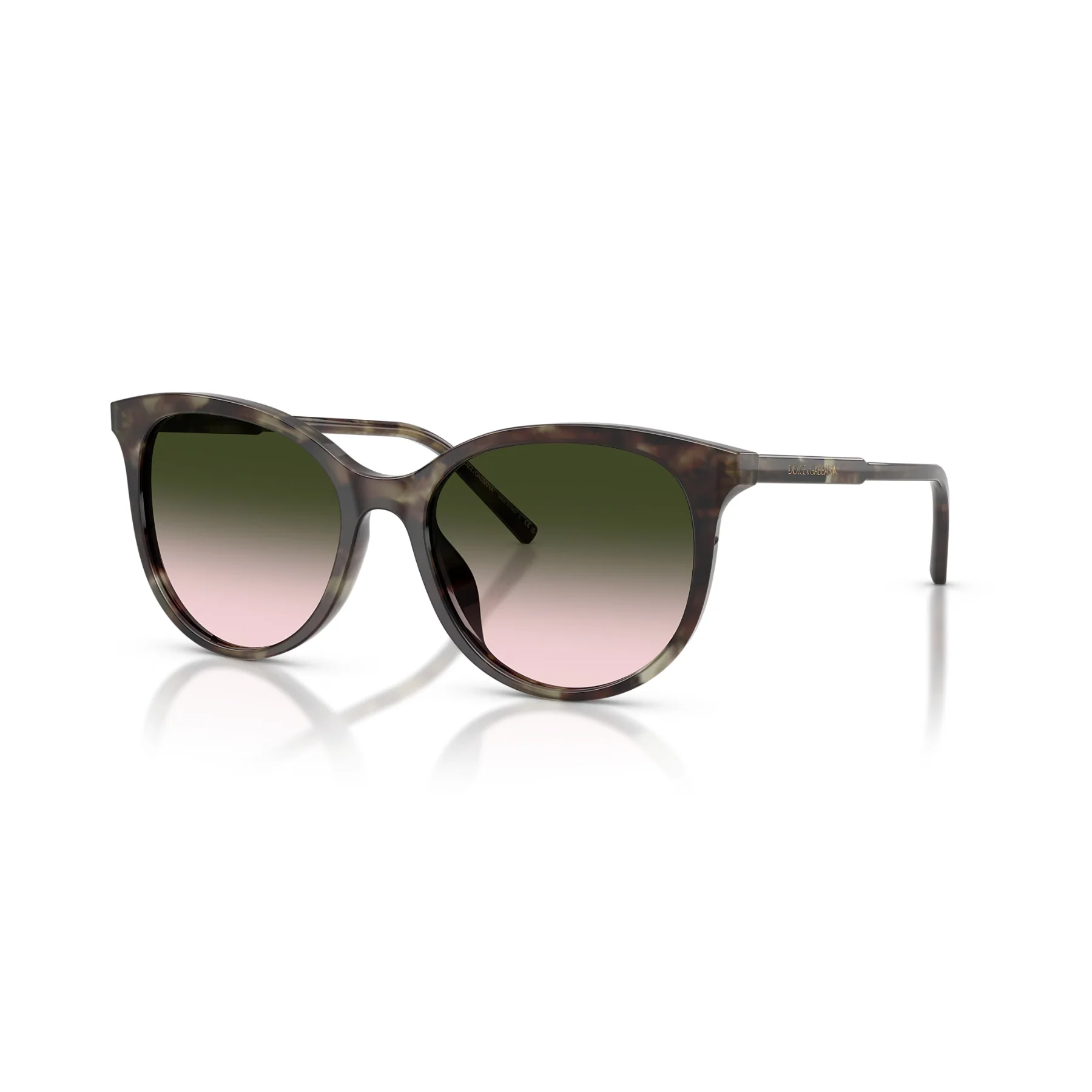 Gafas De Sol Dolce & Gabbana DG4540 Green Havana Light Brown Gradient Green Verde/Verde - Image 2