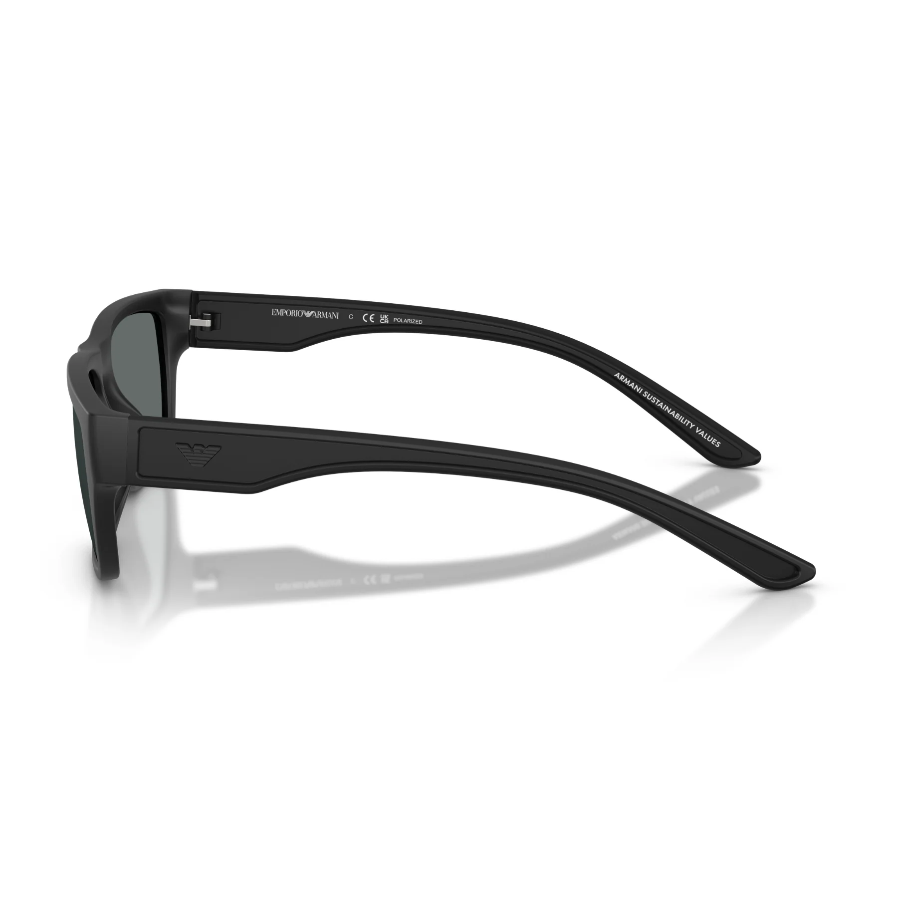 Gafas De Sol Emporio Armani EA4267U Rubberized Matte Black Dark Grey Polar Gris/Negro - Image 3