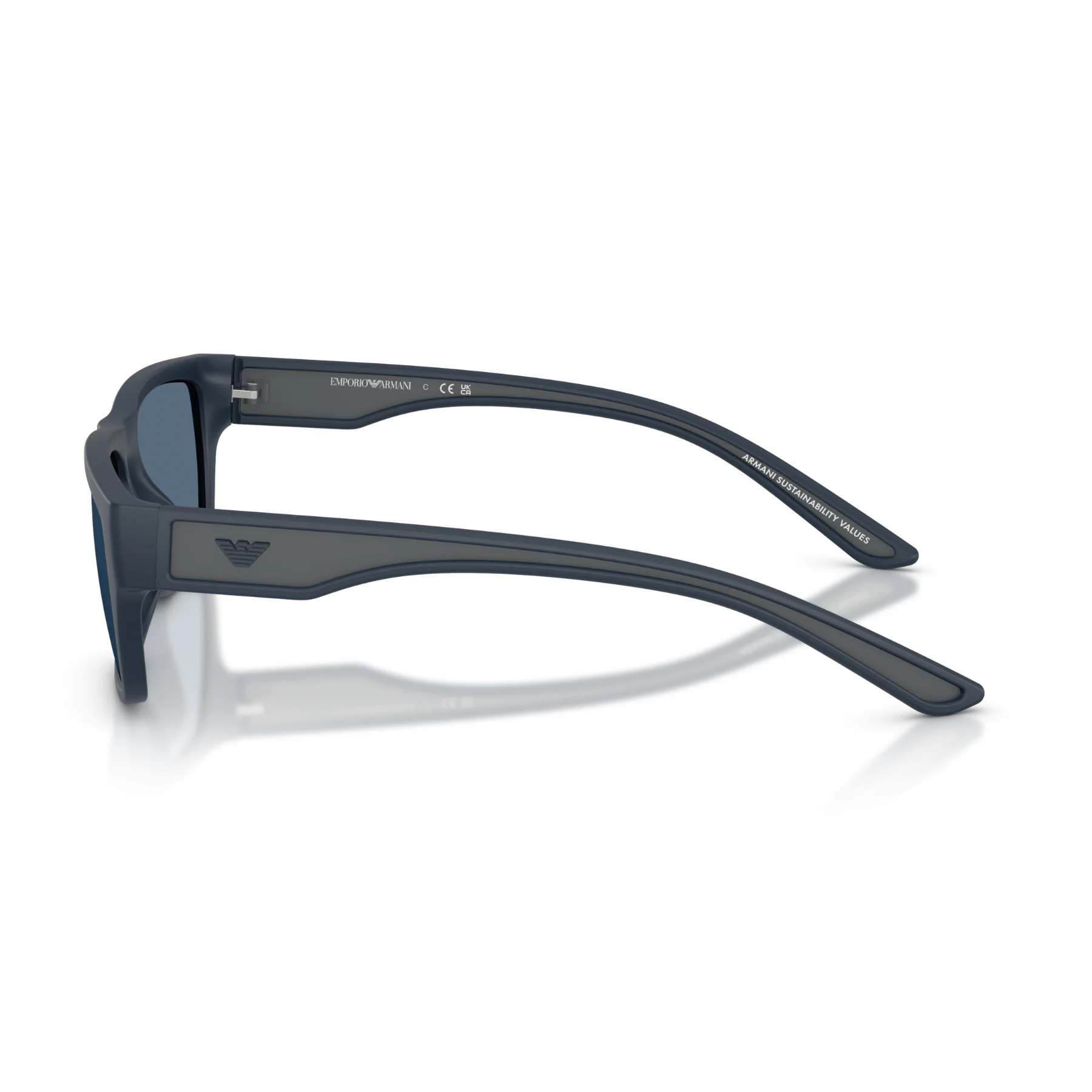 Gafas De Sol Emporio Armani EA4267U Rubberized Matte Blue Dark Blue Azul/Azul - Image 3