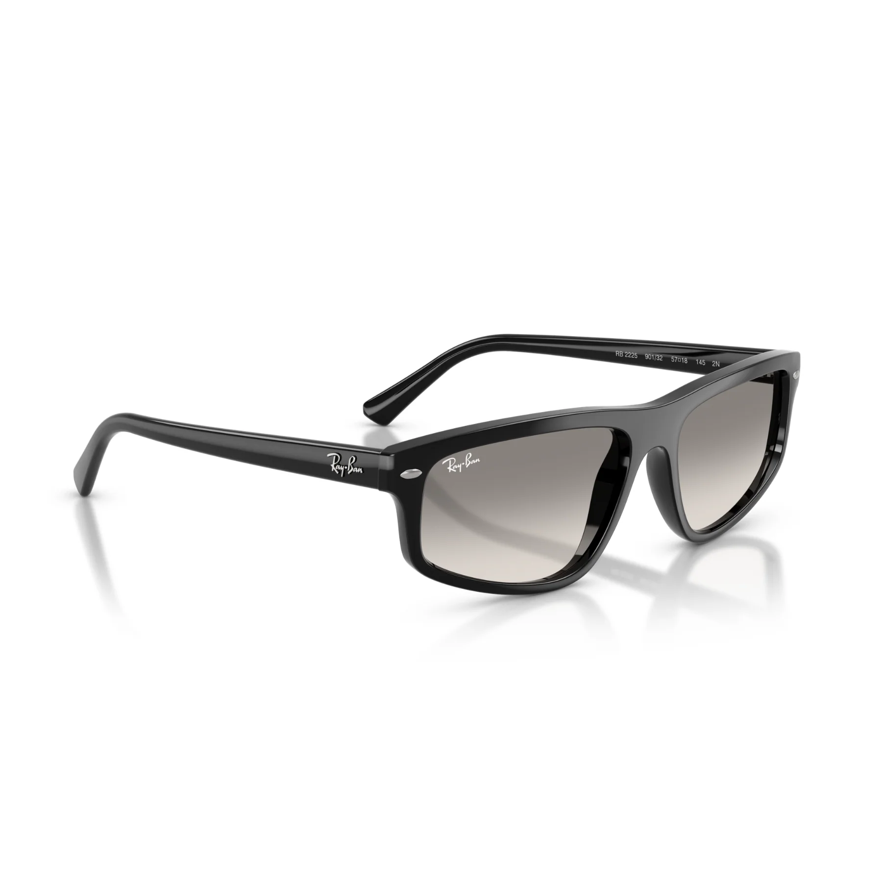 Gafas De Sol Ray-Ban RB2225 Black Clear Gradient Gris/Negro - Image 3