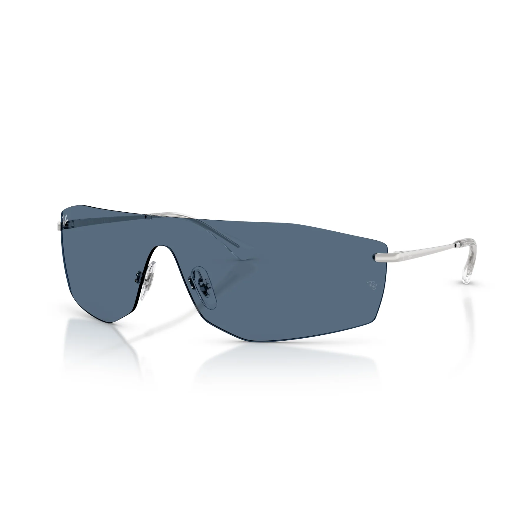 Gafas De Sol Ray-Ban RB3781 Silver Dark Blue Azul/Plateado - Image 2