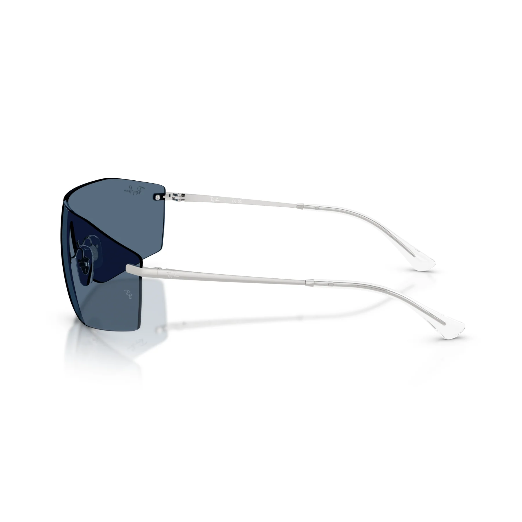 Gafas De Sol Ray-Ban RB3781 Silver Dark Blue Azul/Plateado - Image 3