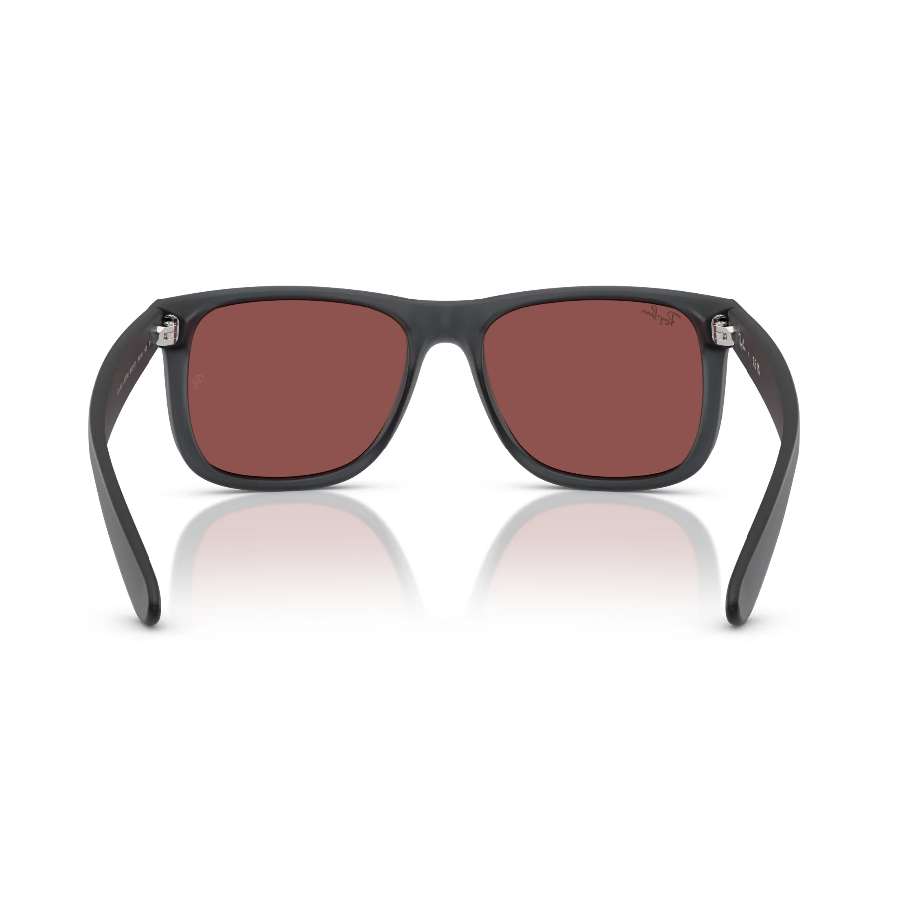 Lentes De Sol Ray-Ban RB4165 Justin Opal Grey Dark Violet Burdeos/Gris - Image 5