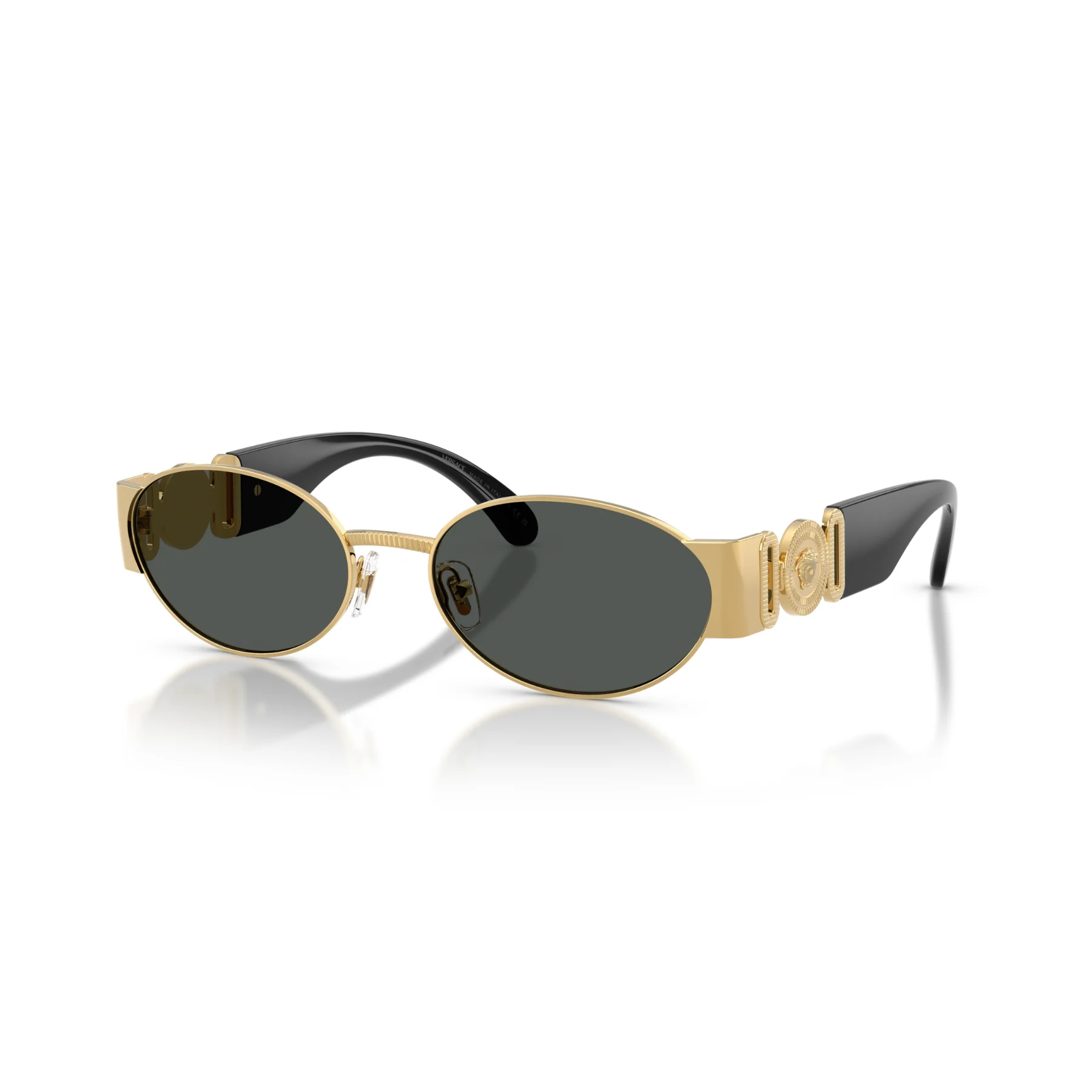 Gafas De Sol Versace VE2299 Gold Dark Grey Gris/Dorado - Image 2