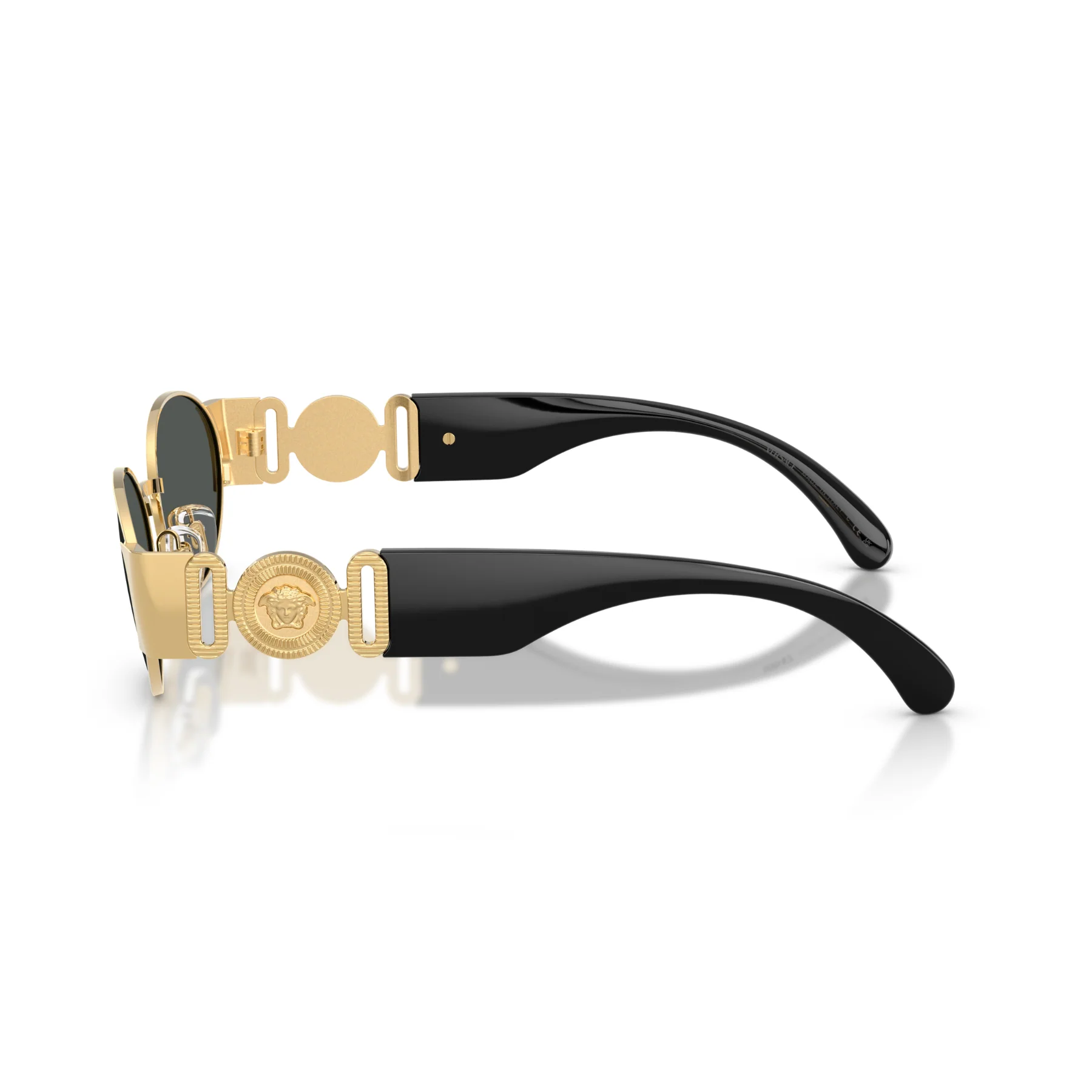 Gafas De Sol Versace VE2299 Gold Dark Grey Gris/Dorado - Image 3