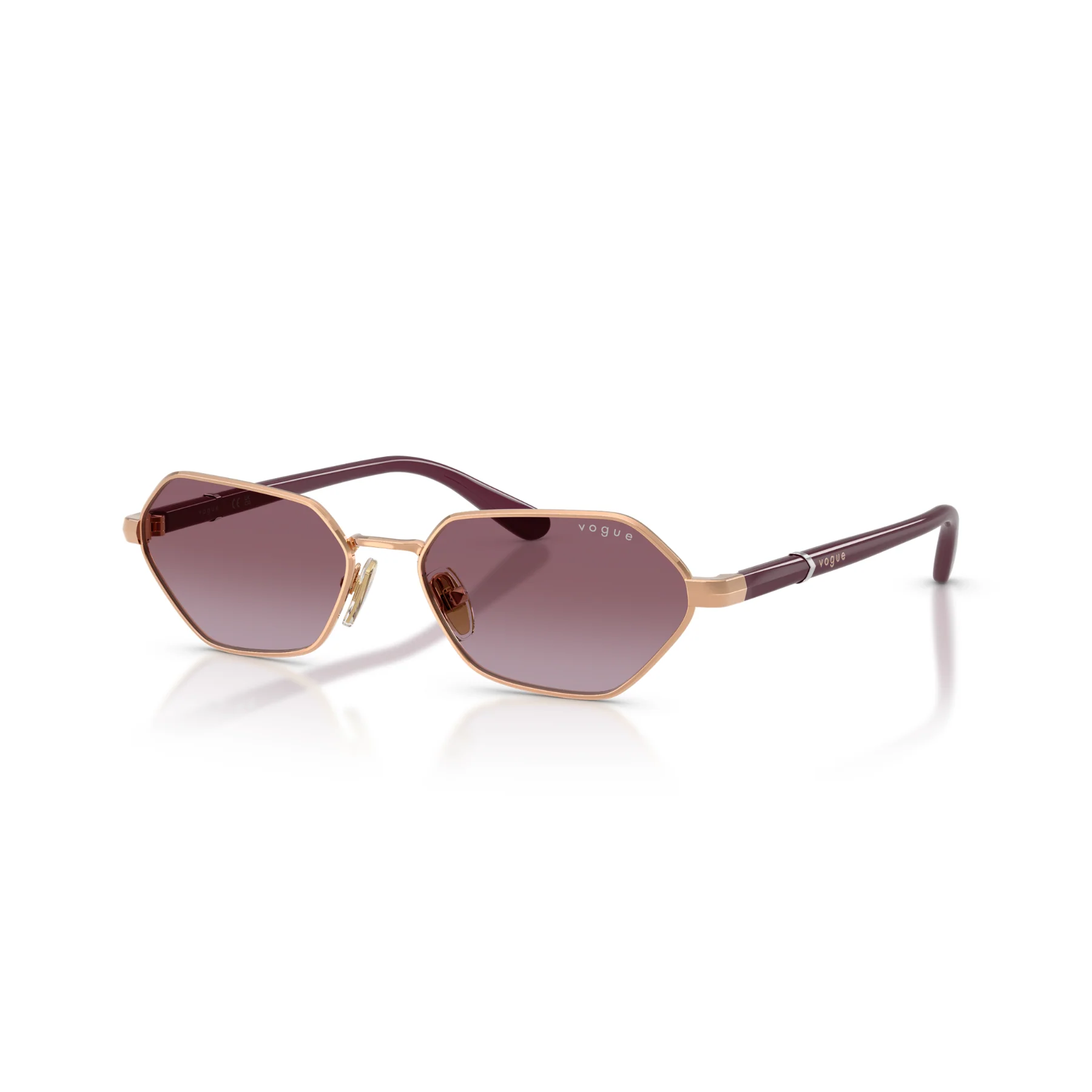 Gafas De Sol Vogue Eyewear VO4349S Rose Gold Violet Gradient Dora Violeta/Dorado - Image 2