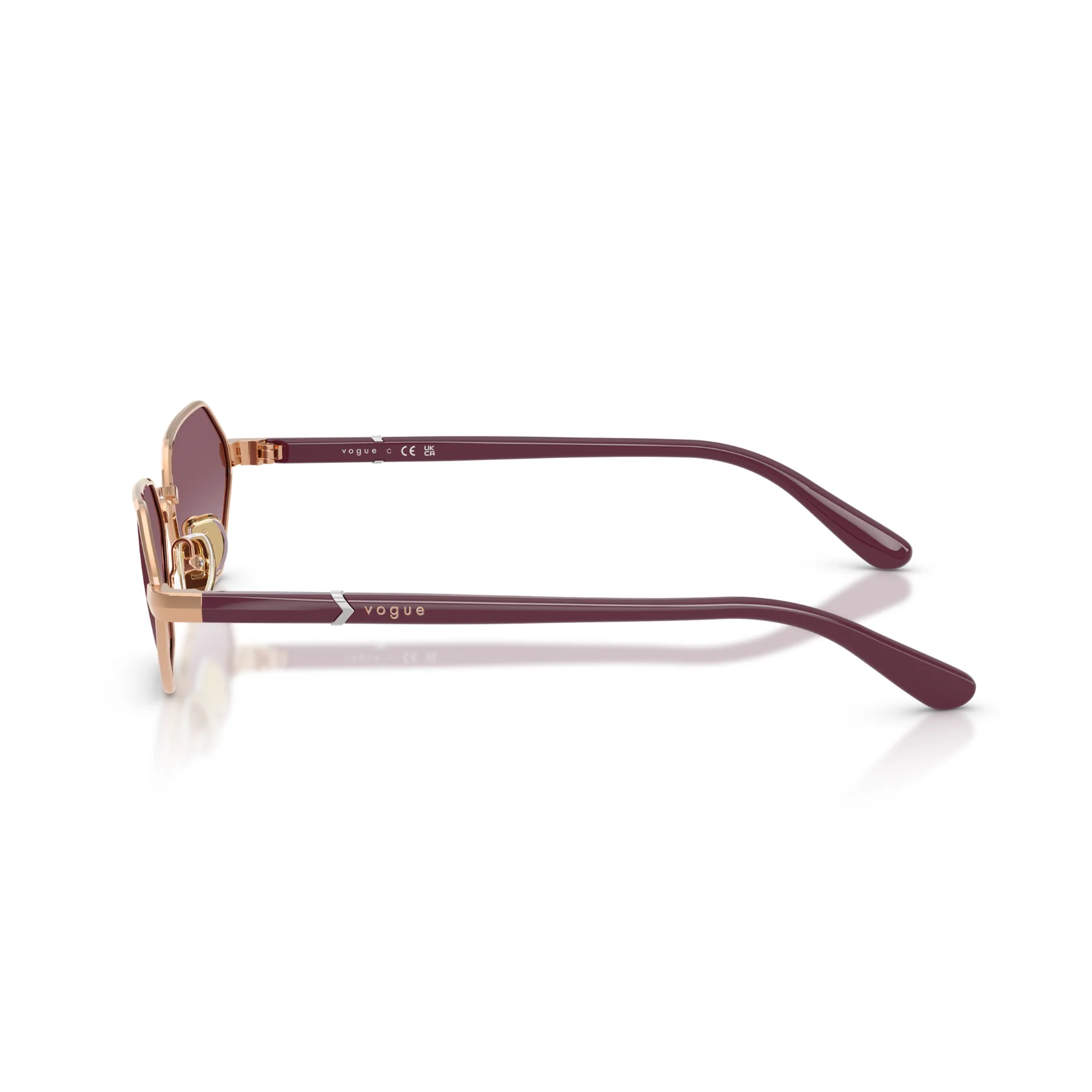 Gafas De Sol Vogue Eyewear VO4349S Rose Gold Violet Gradient Dora Violeta/Dorado - Image 3