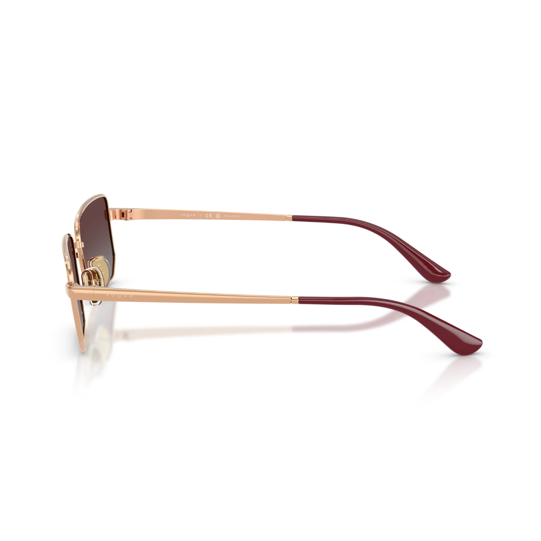 Gafas De Sol Vogue Eyewear VO4352S Rose Gold Polar Grey Gradient Gris/Dorado - Image 3