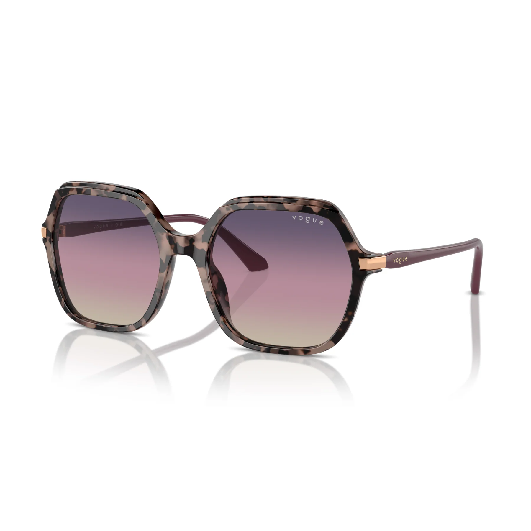 Gafas De Sol Vogue Eyewear VO5561S Pink Tortoise Tri Grad Brown/Violet/Blue Café/Rosa - Image 2