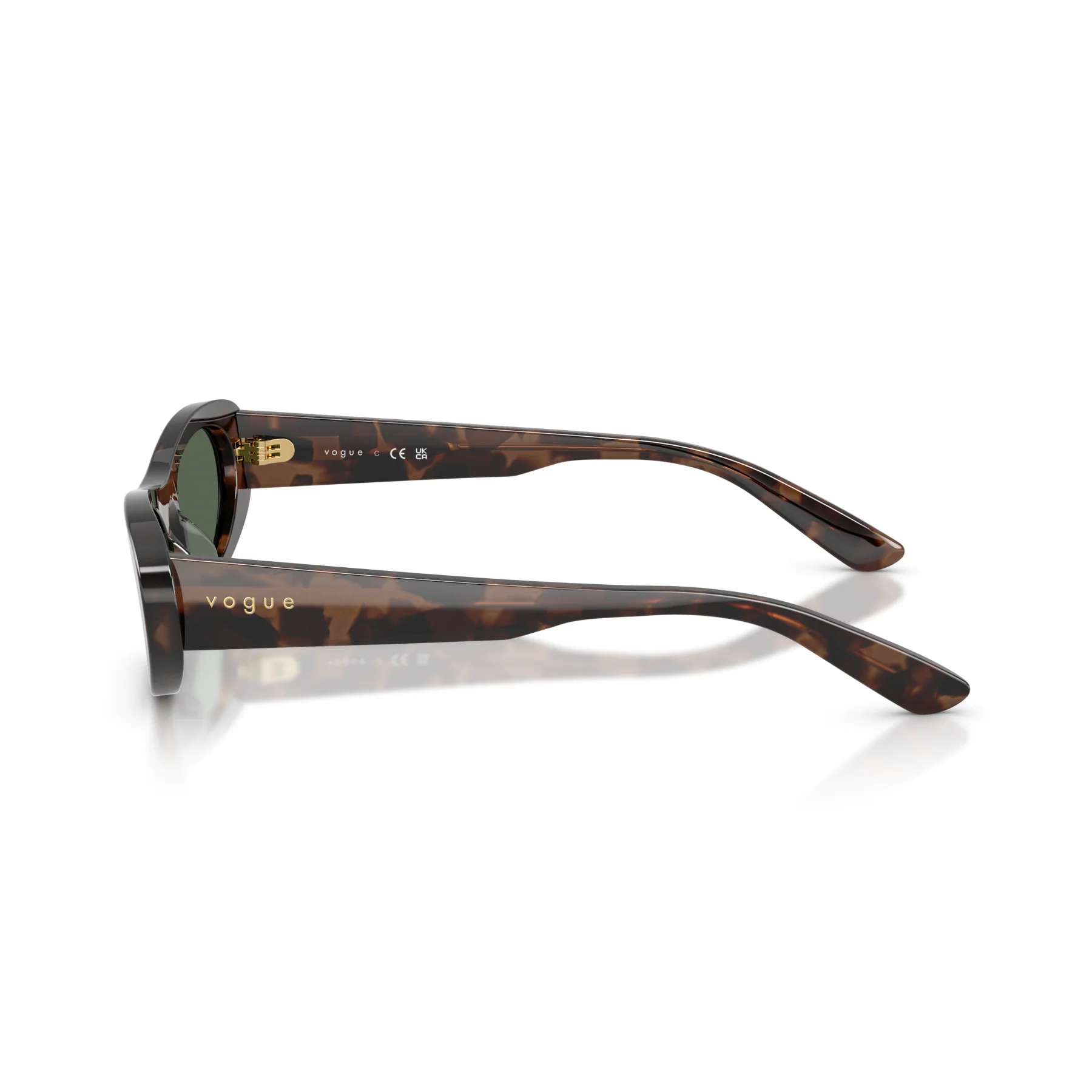 Gafas De Sol Vogue Eyewear VO5695SU Milky Brown Havana Dark Green Verde/Marrón - Image 3