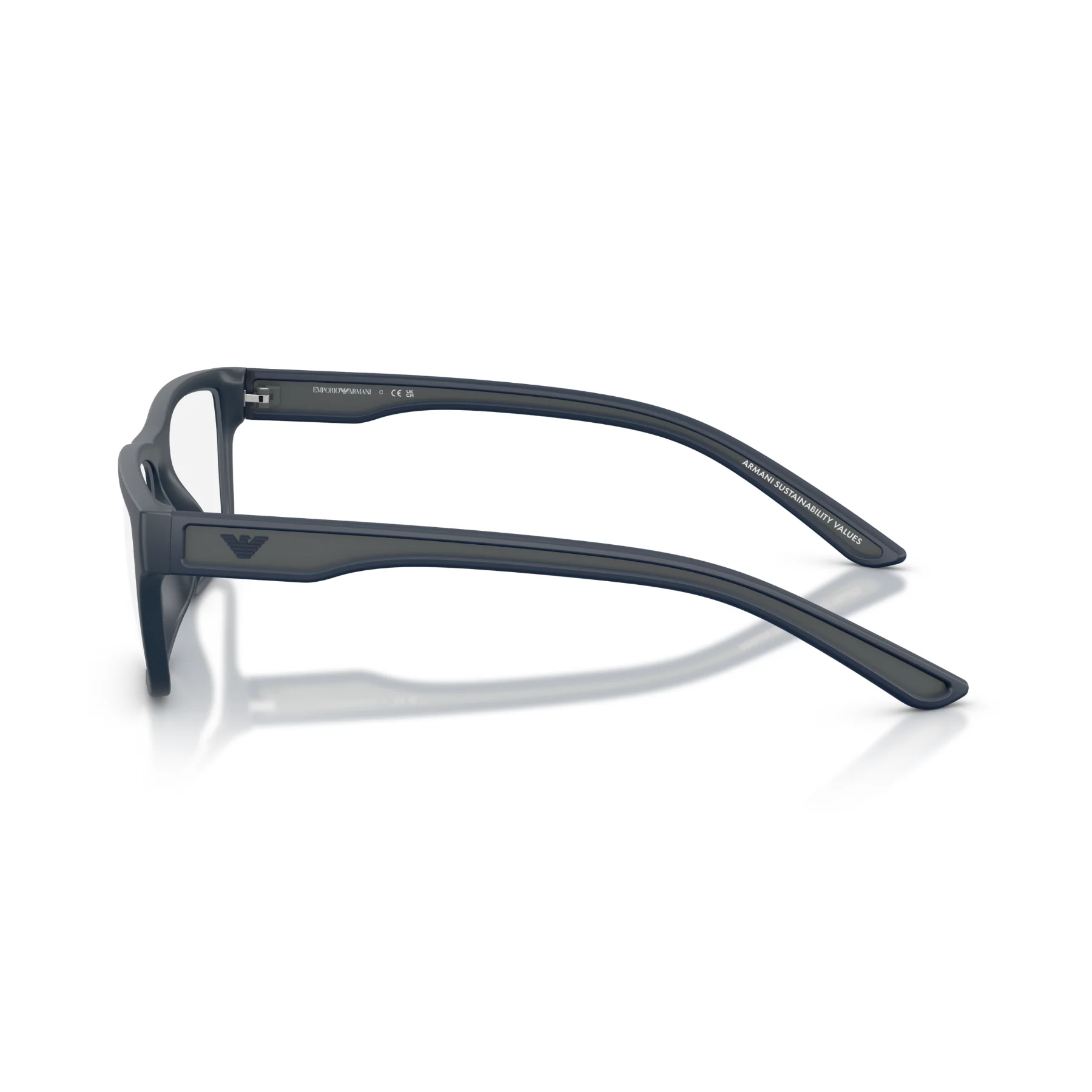Lentes Oftálmicos Emporio Armani EA3276U Rubberized Matte Blue Azul - Image 3