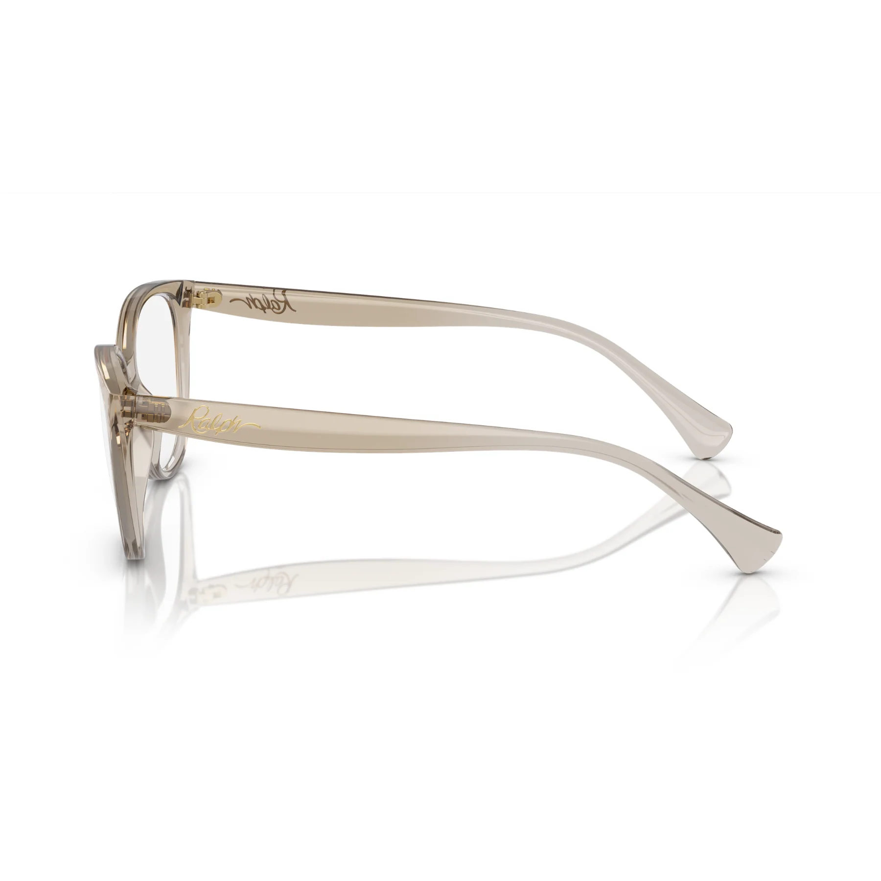 Lentes Oftálmicos Ralph RA7135 Shiny Trasparent Brown Café - Image 3