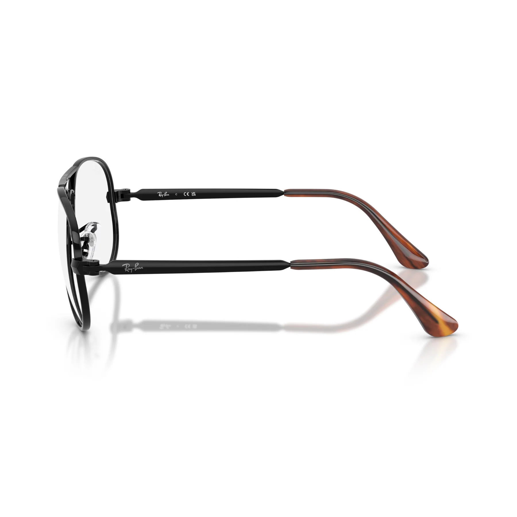 Lentes Oftálmicos Ray-Ban RX3925V Aviator Max Black Negro - Image 3