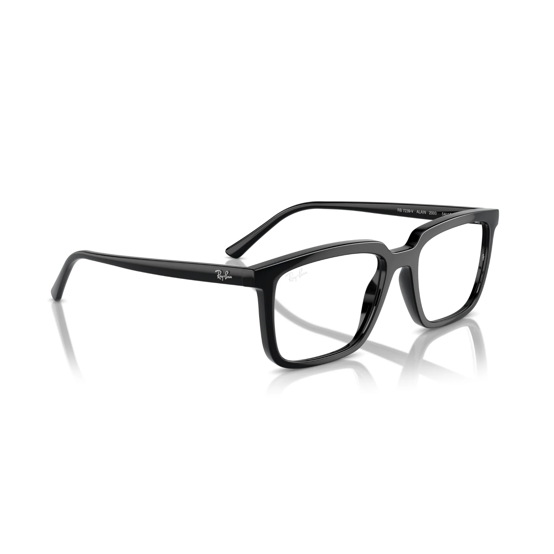 Lentes Oftálmicos Ray-Ban RX7239 Alain Black Negro - Image 3