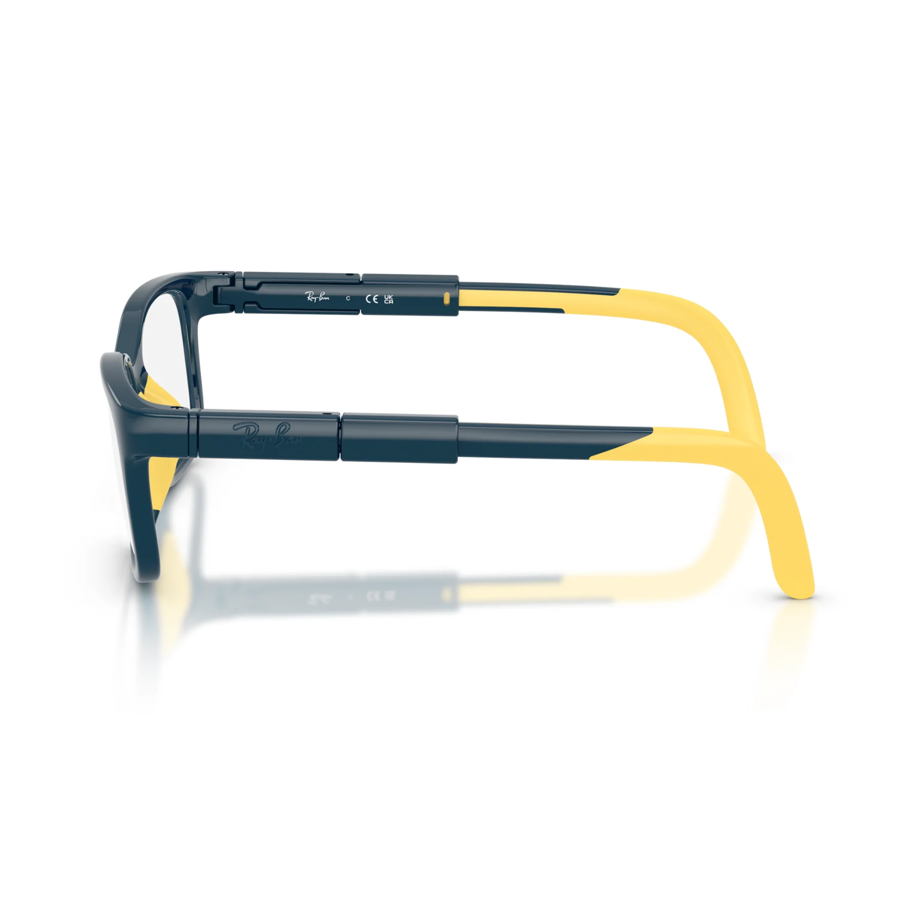 Lentes Oftálmicos Ray-Ban RYA1980 Blu And Yellow Azul - Image 3