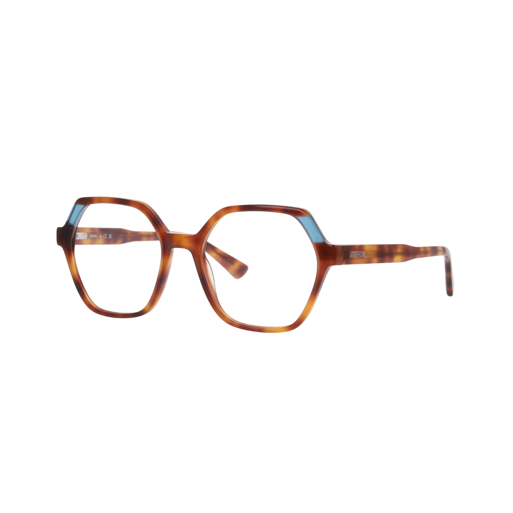 Lentes Oftálmicos Unofficial UO2240 Teal Lamination On Havana Verde - Image 2